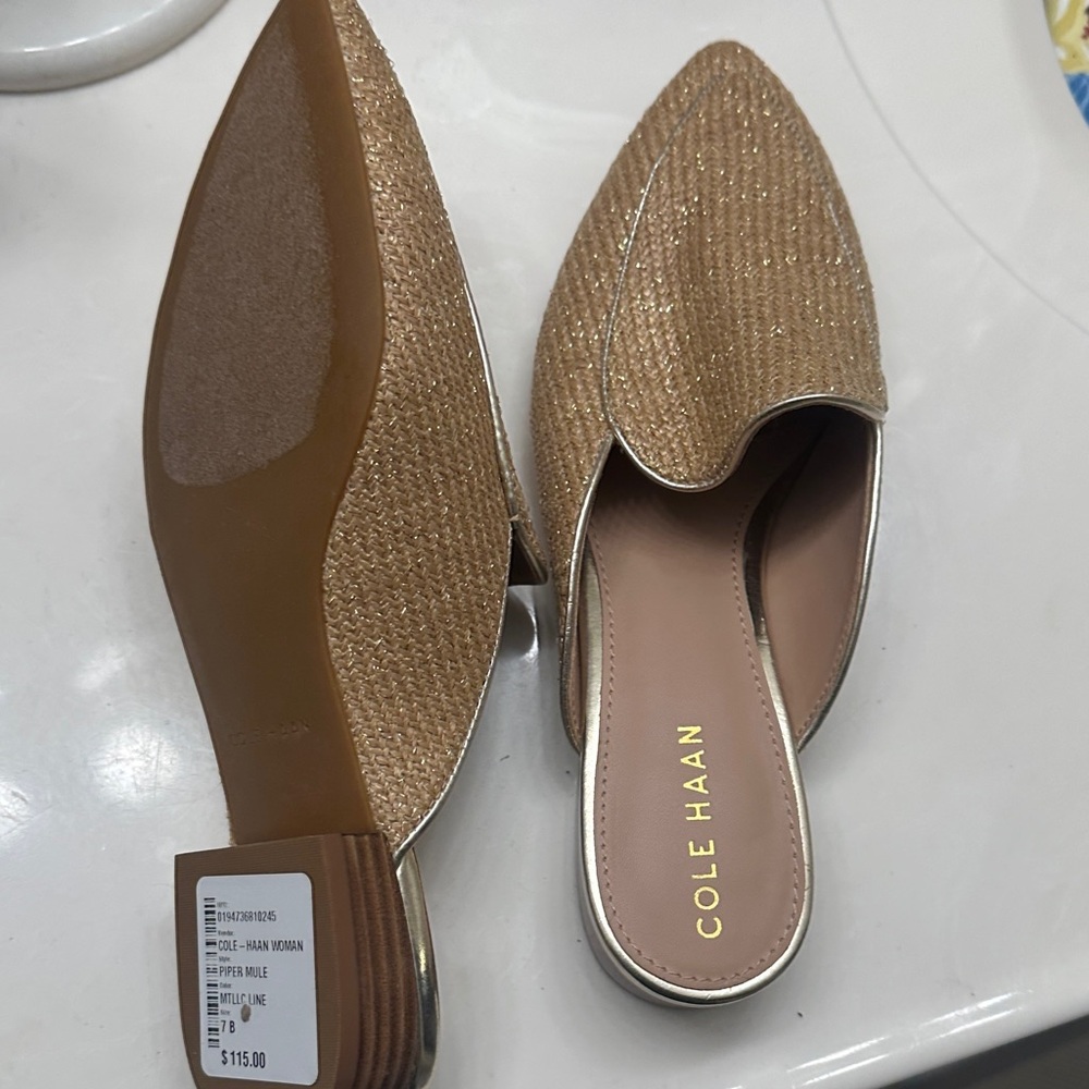 Cole Haan Women's Tan Mules